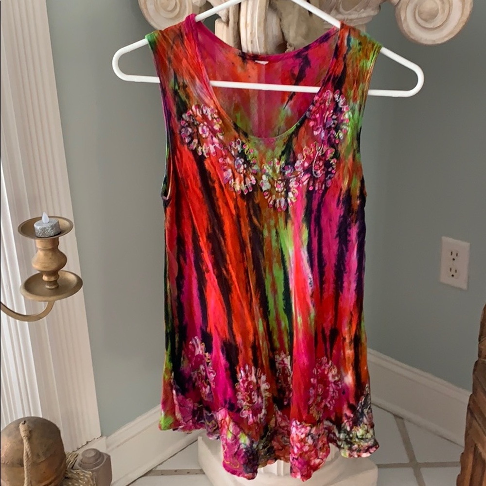 Boho Gypsy Tie Dye Top